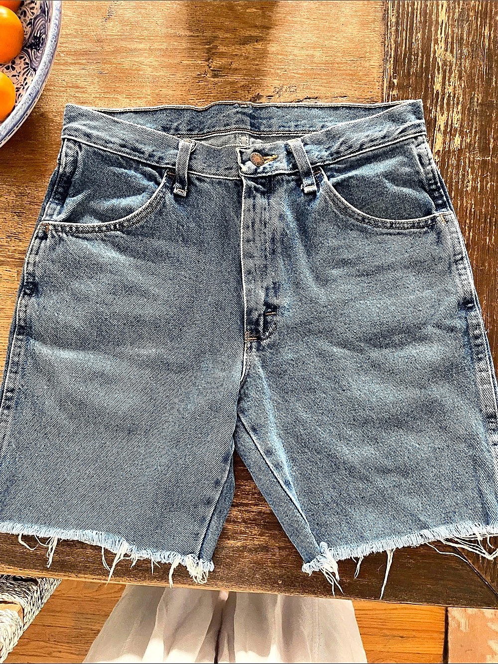 Denim Cutoff Jean Shorts Waist 30 Blue